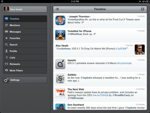 Tweetbot for iPad