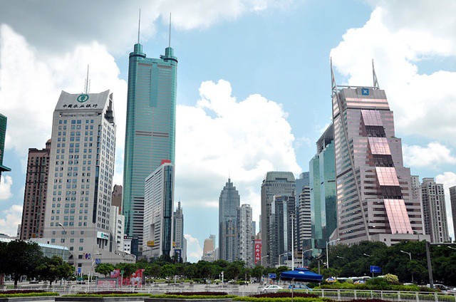 A view of Shenzhen, CC-licensed on Wikimedia by Mauchai.