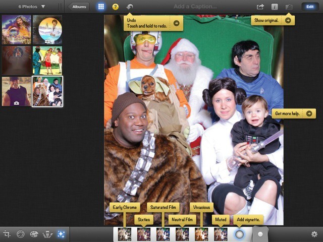 The help labels in iPhoto will help you learn your way around