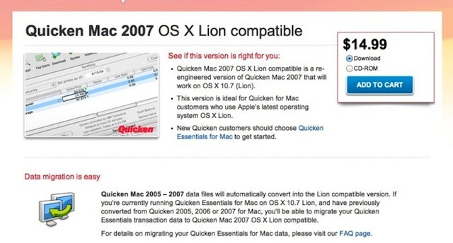 Intuit finally releases a Lion-comatible version of Quicken