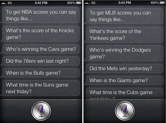 SiriSports makes it easier to check scores on your iPhone 4S