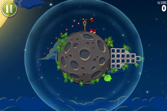 Angry Birds Space gains a laser sight to guide your birds