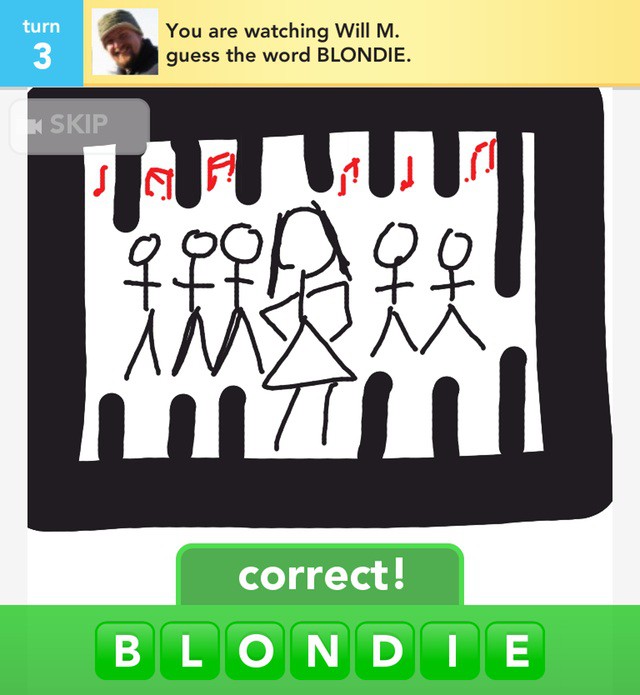 Like my drawing of Blondie?