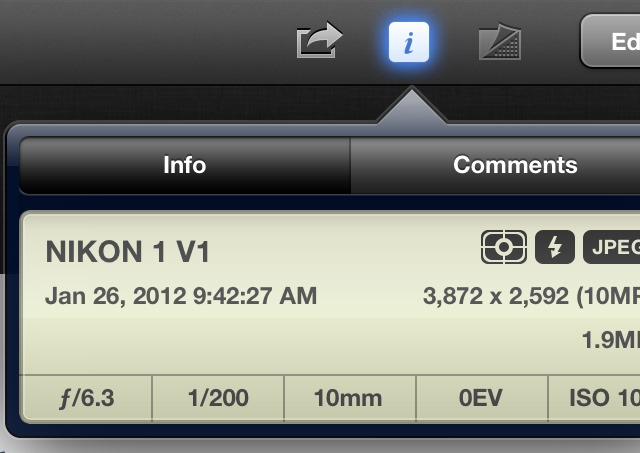 This is a 640 pixel chunk taken from iPhoto on the iPad. Incredible