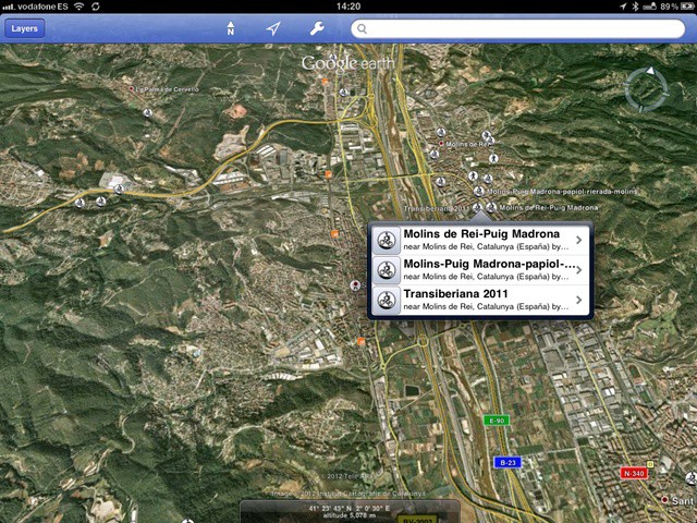 Now you can access earthquake info, bike routes and lots more from within Google Earth ittself