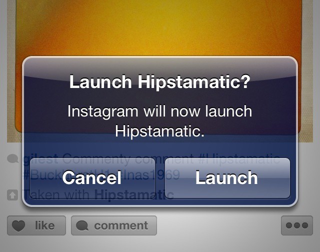 Here's what you see from Instagram