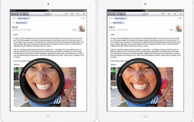 Smile! It's the new iPad Retina display