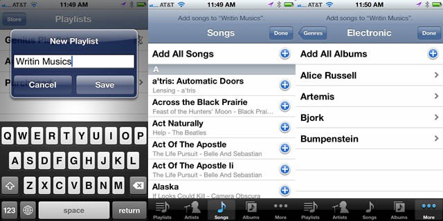 Create Playlists On iPhone