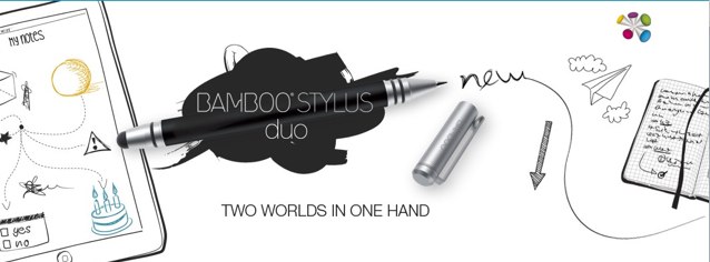 Wacom's terrific Bamboo stylus now comes with a built-in ballpoint for traditional note-taking.