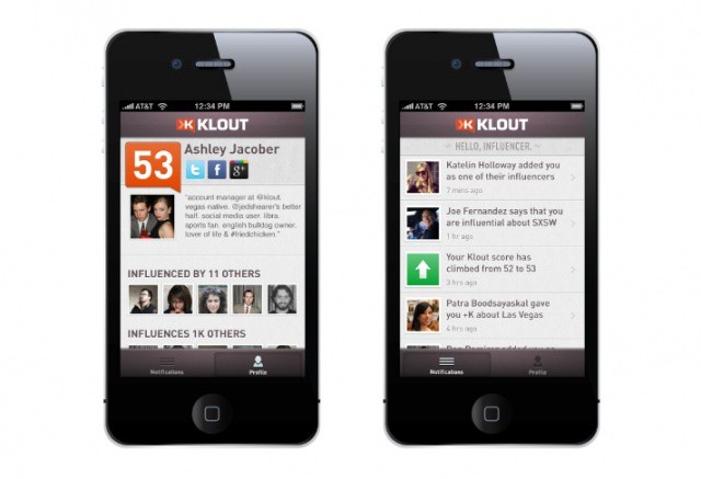 Klout's new iPhone app claims to give a snapshot of your social influence on the go.