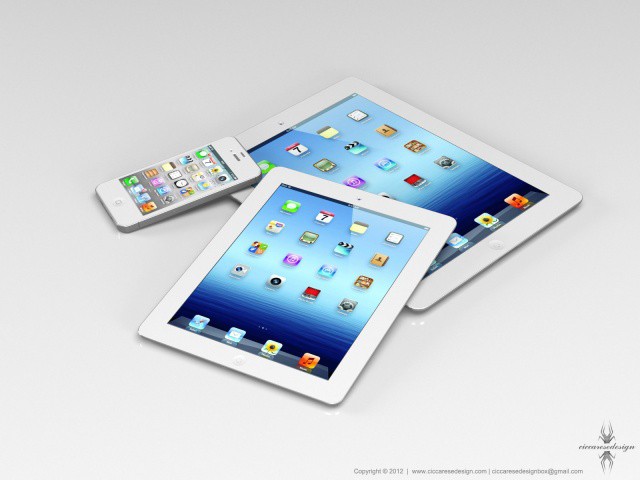 What the iPad mini may look like up against its siblings.