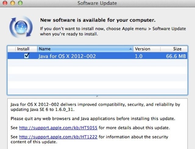 Keep Java updated on your Mac to eliminate threats from the Flashback trojan.