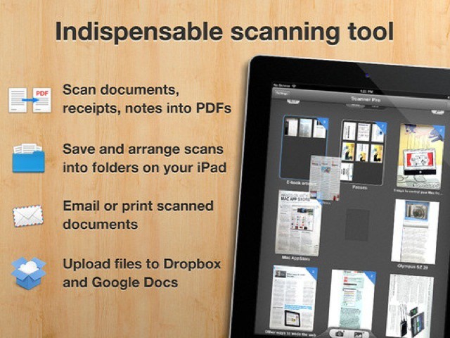 Scan, print and fax, all from your new iPad
