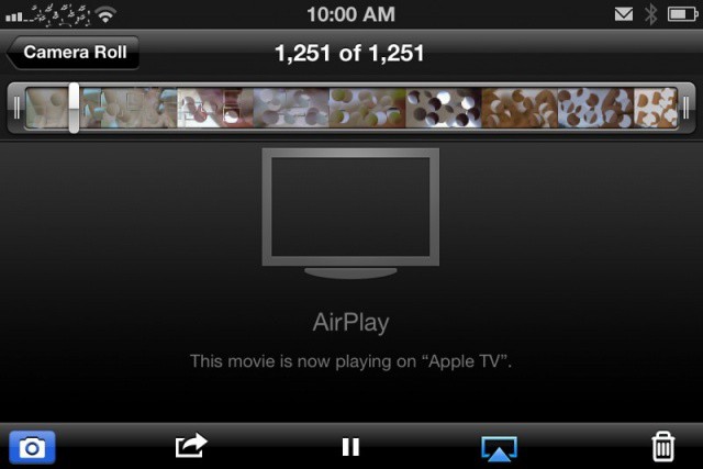 It's censored, but it's porn streaming over AirPlay.