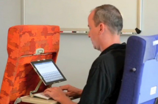 The Arctic Flight makes it easy to use your iPad on a plane in a cramped couch seat.