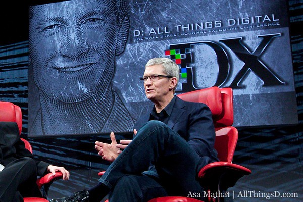 Tim Cook at the D conference last year.
