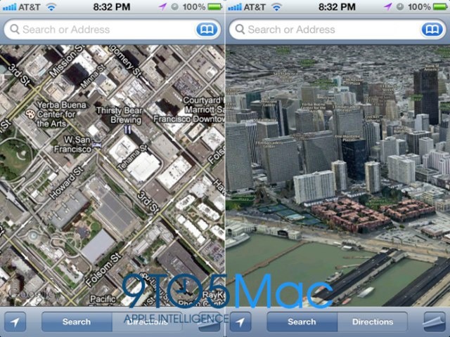 Apple's 3D maps service is expected to get its debut in iOS 6.