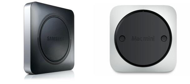 Samsung's new Chromebox (left) looks awfully familiar, huh?
