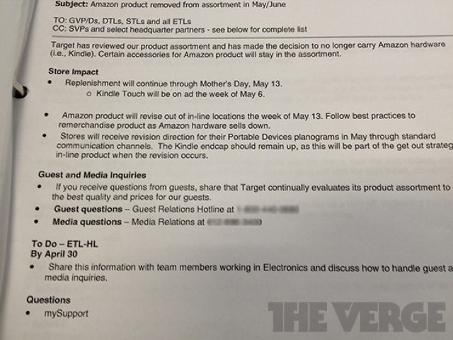 Target quits selling Amazon's Kindle devices, but why?