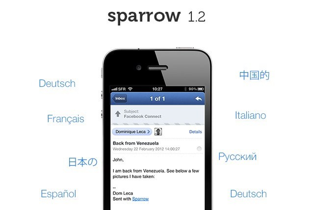 Want push support in Sparrow for iPhone? You're going to have to pay extra for it.