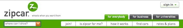 Zipcar customer interactions now come from the company's app more than its site