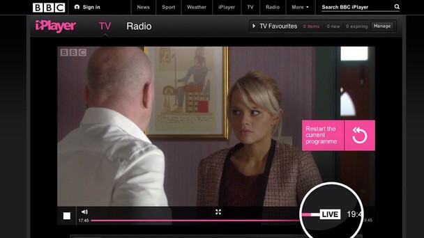 Now you can rewind live TV streams in the BBC iPlayer