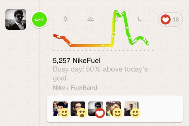 You can now brag about your latest FuelBand scores on Path.