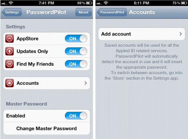 PasswordPilot Pro manages your Apple ID password for you.