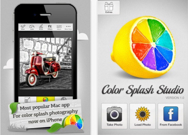 Add a splash of color to your images with Color Splash Studio for iPhone.