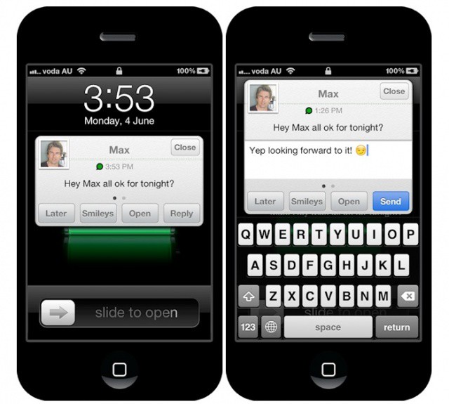 Why hasn't Apple introduced Quick Reply to iOS yet?