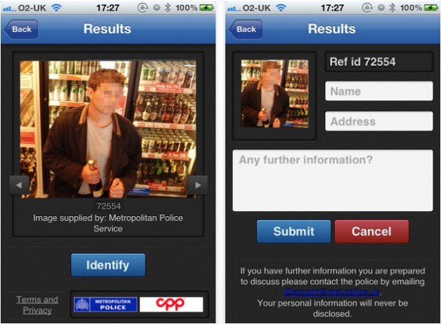 With Facewatch id, you can help the Metropolitan Police identify suspected criminals.