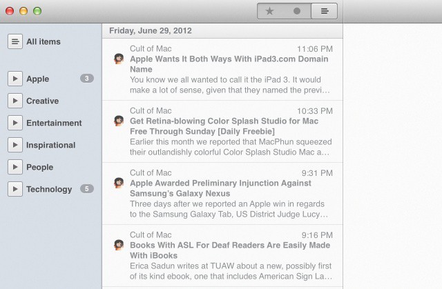 Your favorite RSS app on the Mac now comes with Retina goodness.