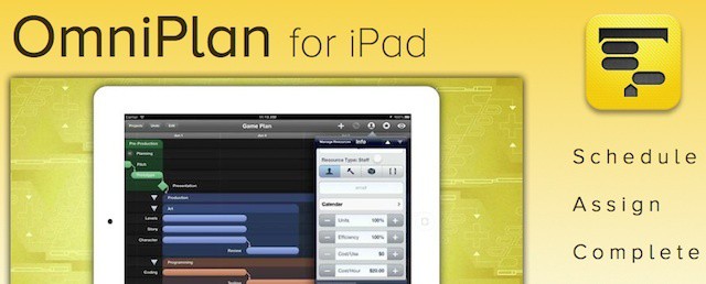 OmniPlan, last of the core Omni Group business tools, finally available for iPad