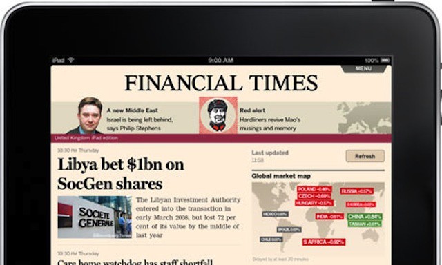 Is the Financial Times leading a mass exodus from Apple's Newsstand?
