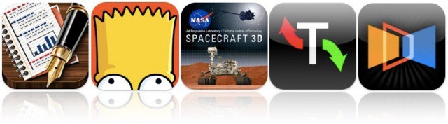 Bongo's Simpsons Comics make their debut on iOS, NASA teaches us about spacecraft, Apple lets us manage our torrent downloads, and more.