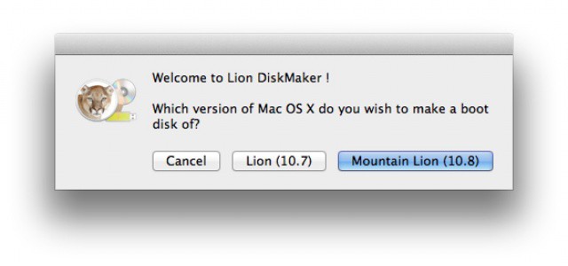 how to make mountain lion boot disk