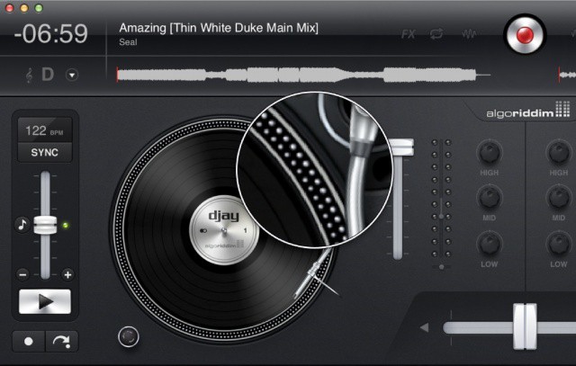 djay now looks great on the new MacBook Pro's Retina display.