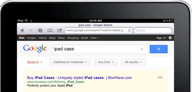 iPad user responses to search ads is changing how companies spend ad dollars.