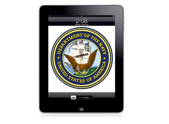 The Navy wants iPads in the Pentagon for executive dining room.