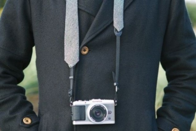 Looking good! The Camera Strap Necktie.