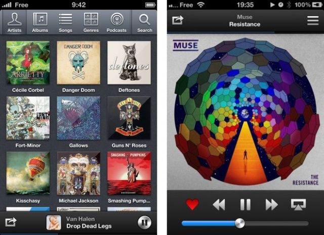 A slick new music player for the iPhone is out.