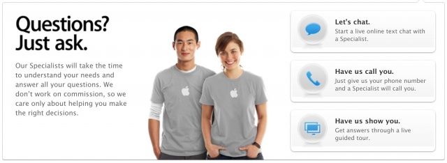 You can now speak to an Apple specialist without leaving the house.