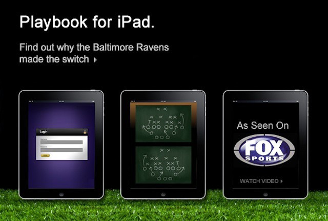 College football teams follow NFL teams in replacing playbooks with iPads.