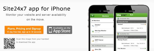 Server monitoring tool Site24x7 offers easy remote monitoring for iPhone-toting IT Pros