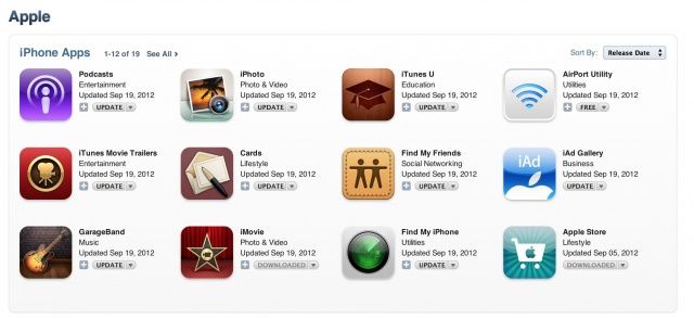 A lot of Apple's own apps got updated in the App Store this afternoon.