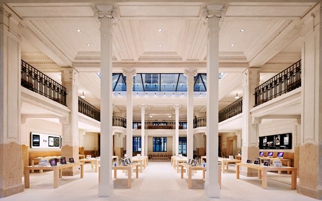 An Apple retail store in Opéra, Paris.