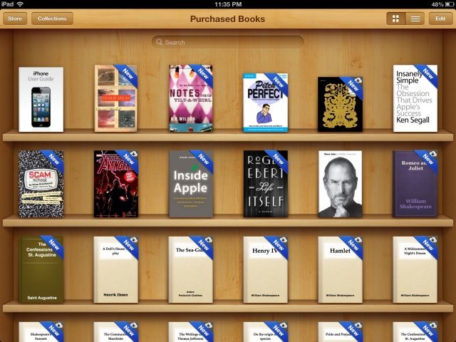 You can now see every iBook you've bought in iCloud.