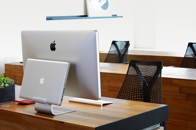 The AluRack mounts your MacBook in style and out of sight.