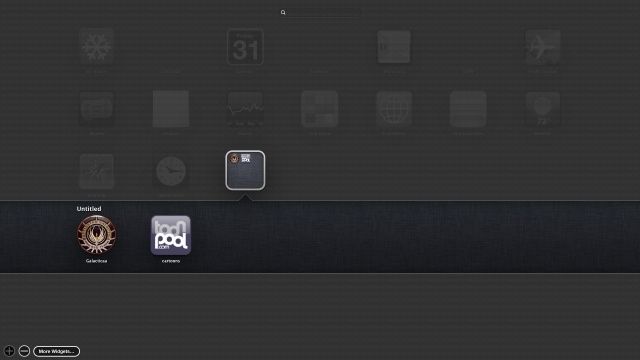 Widgets in folders.