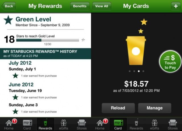 Starbucks Update iOS 6